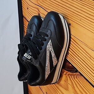 Steve Madden Sneakers, Women's Size 5, Black with Rhinestones